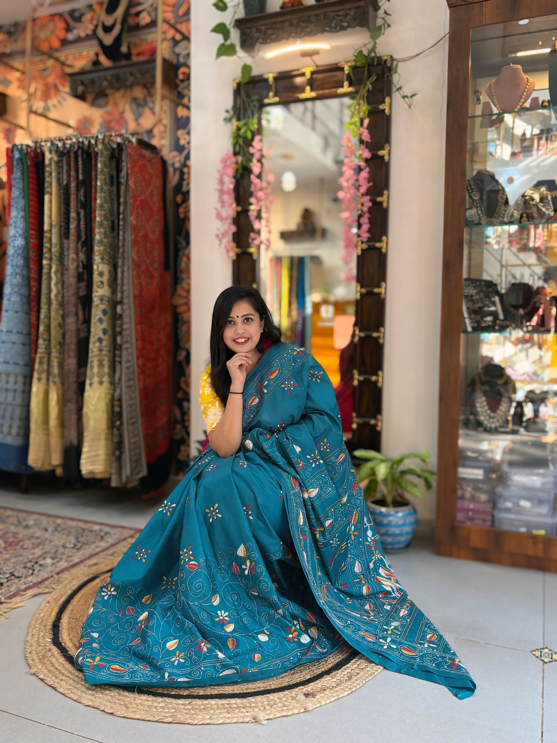 Durian Katha - Katha Dupian Silk Saree