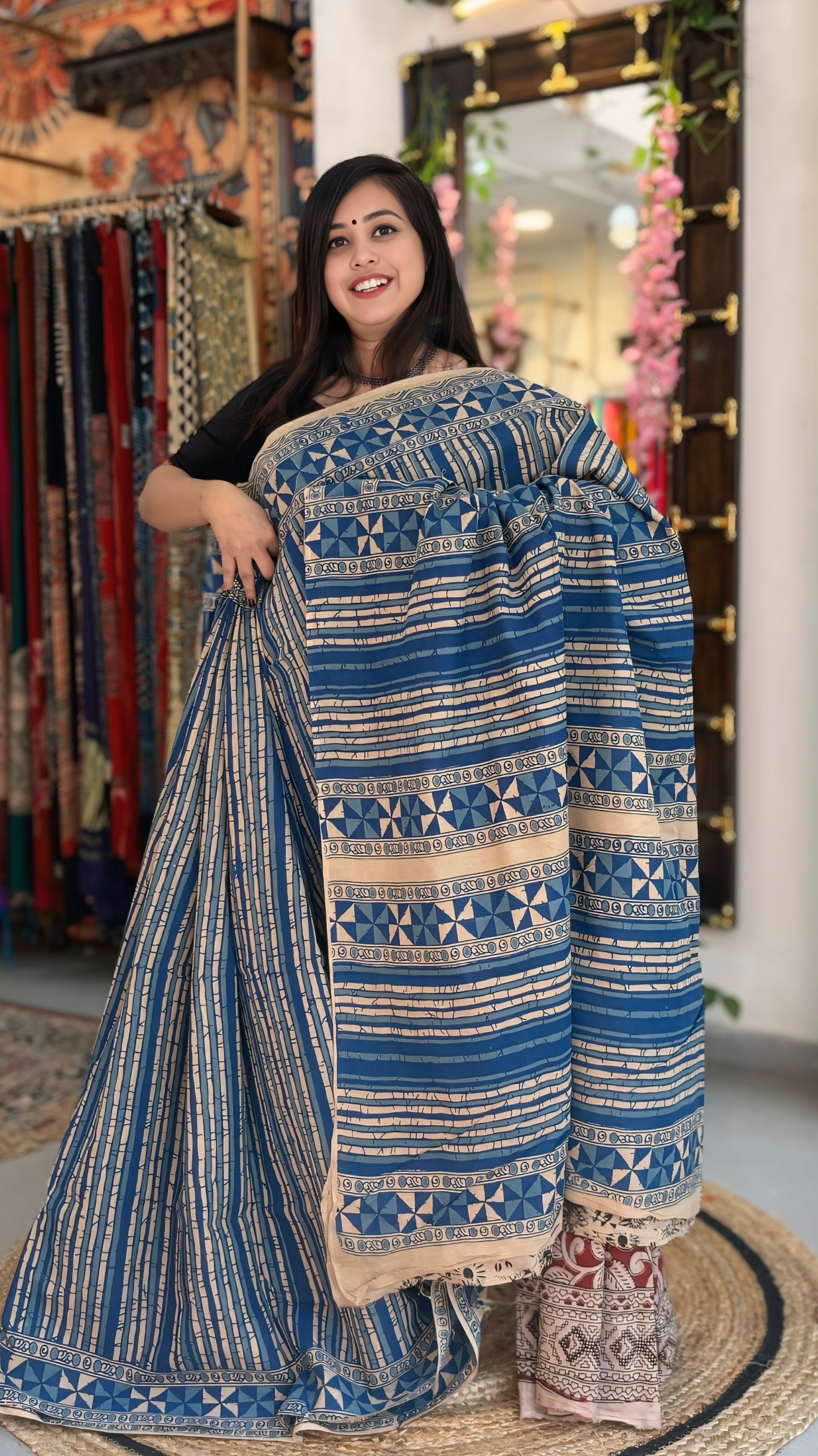 Ahalya - Cotton Kalamkari