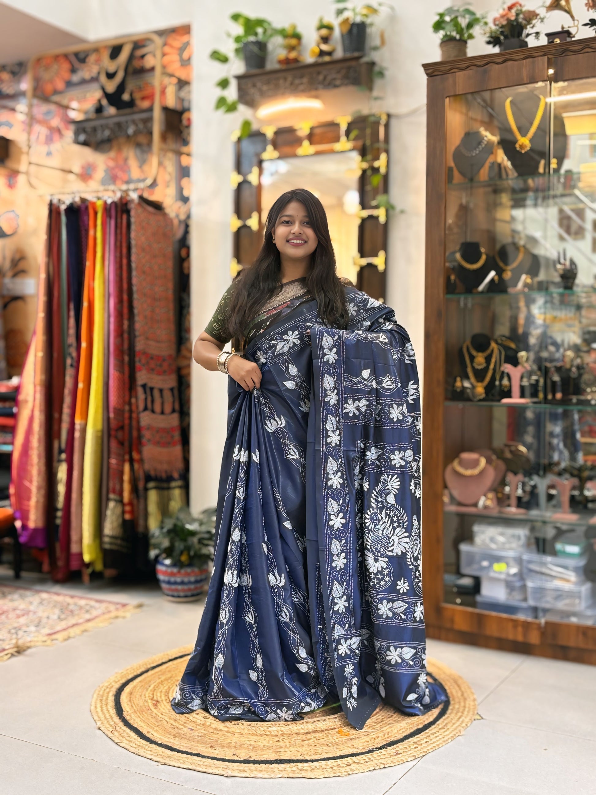 Deepanjali - Katha Dupian Silk Saree