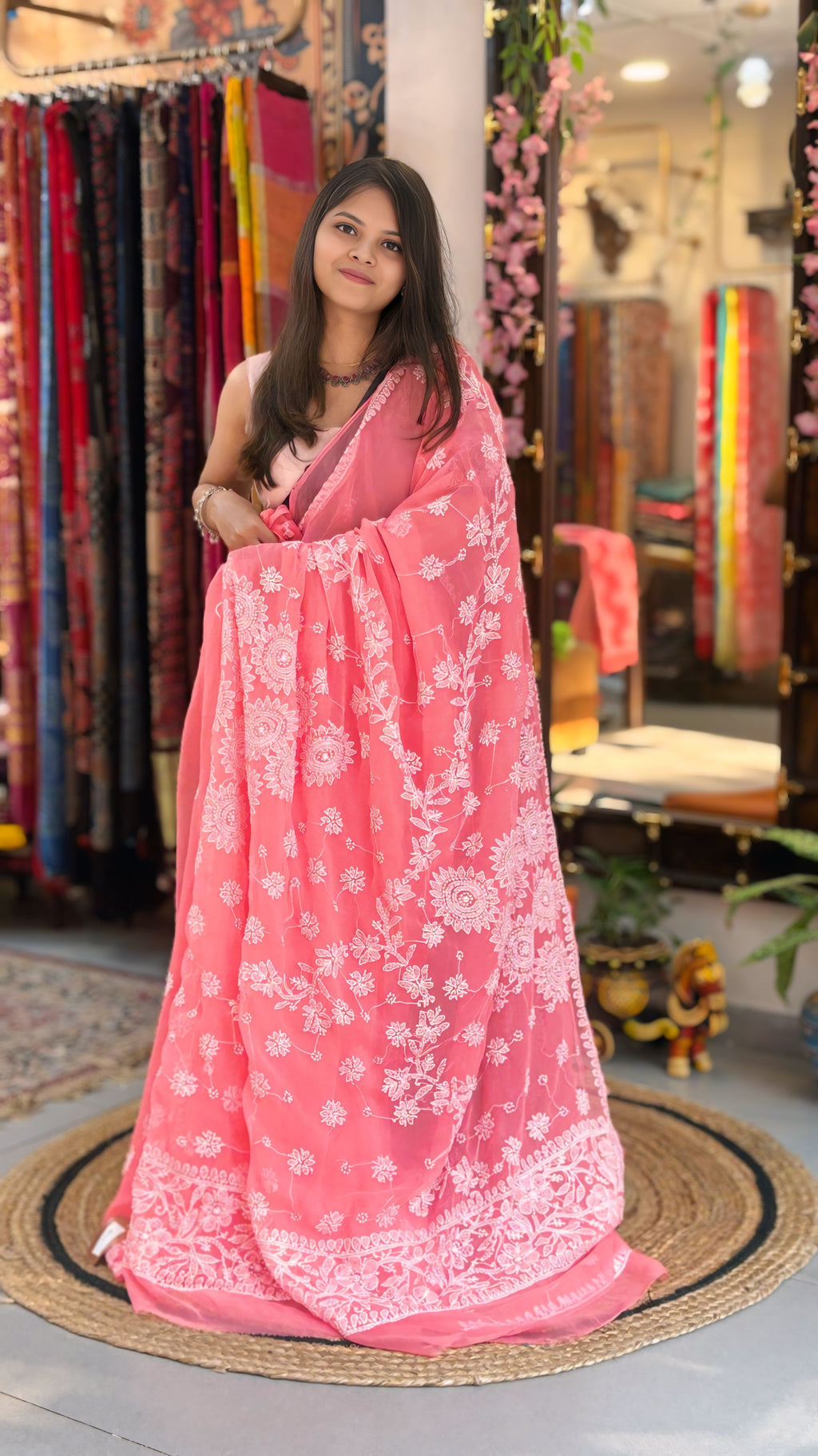 Aisha - Chikankari Saree