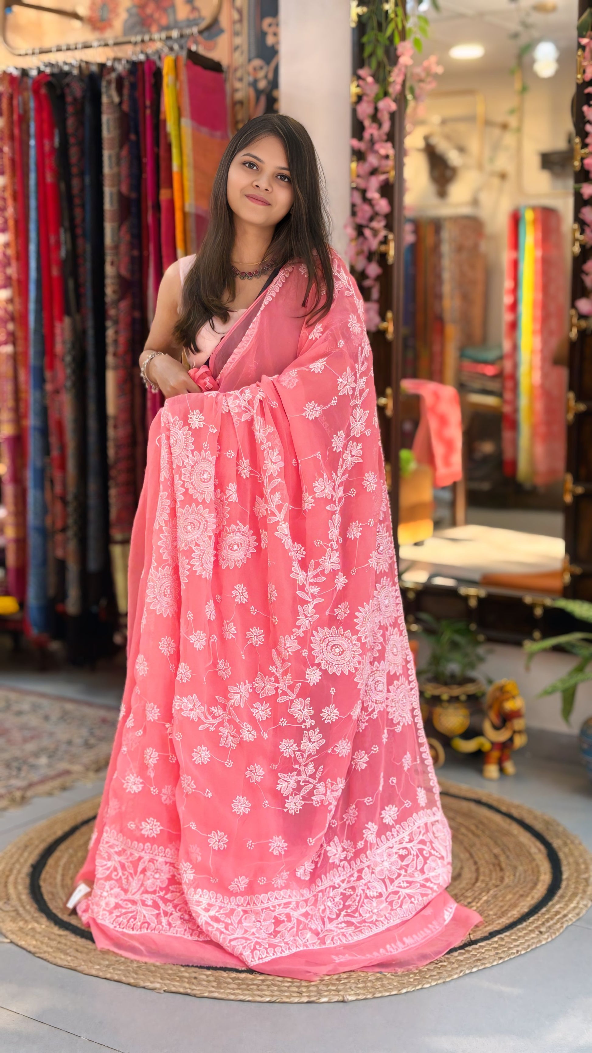 Aisha - Chikankari Saree