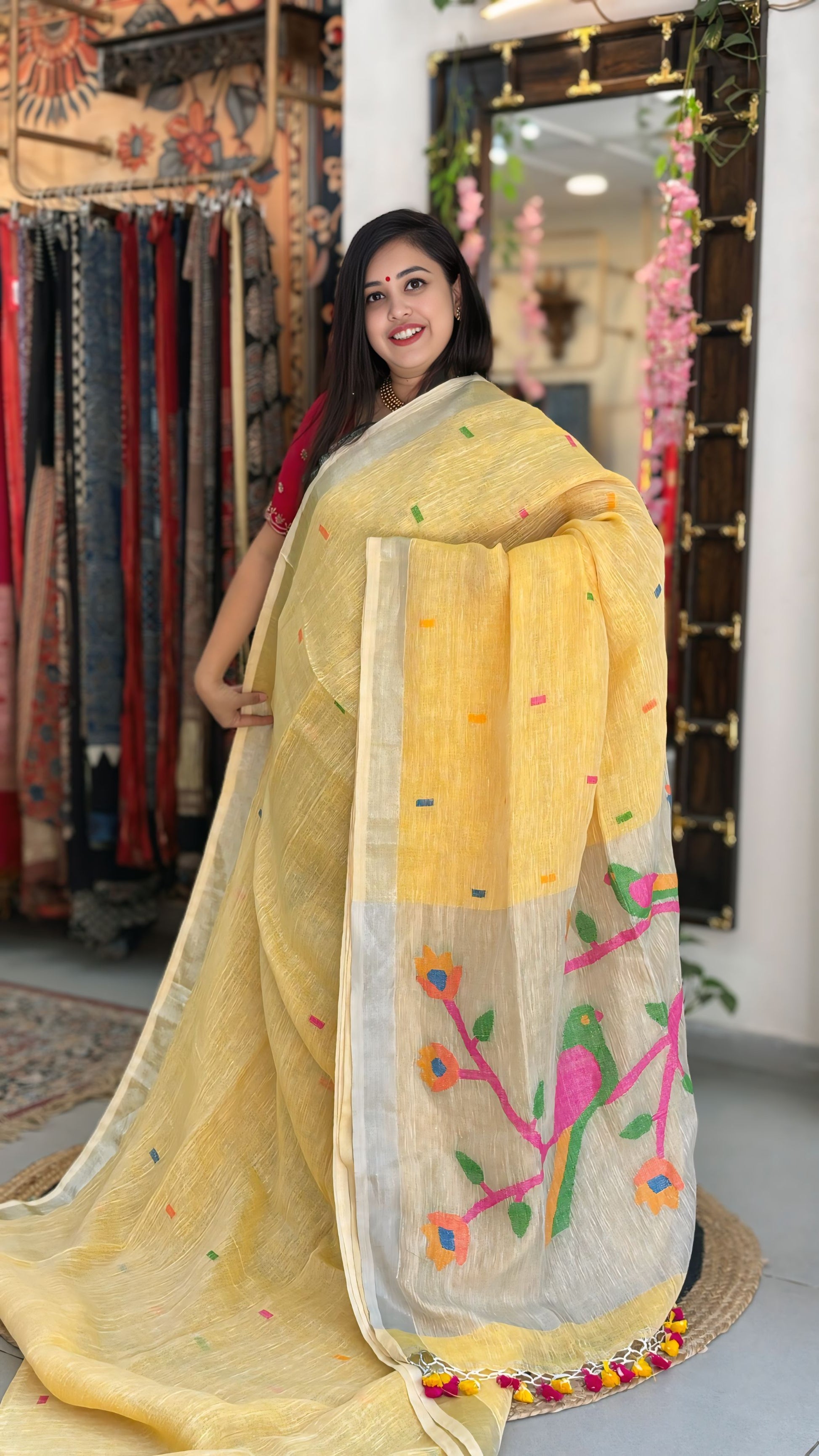 Devanshi - Paithani Linen