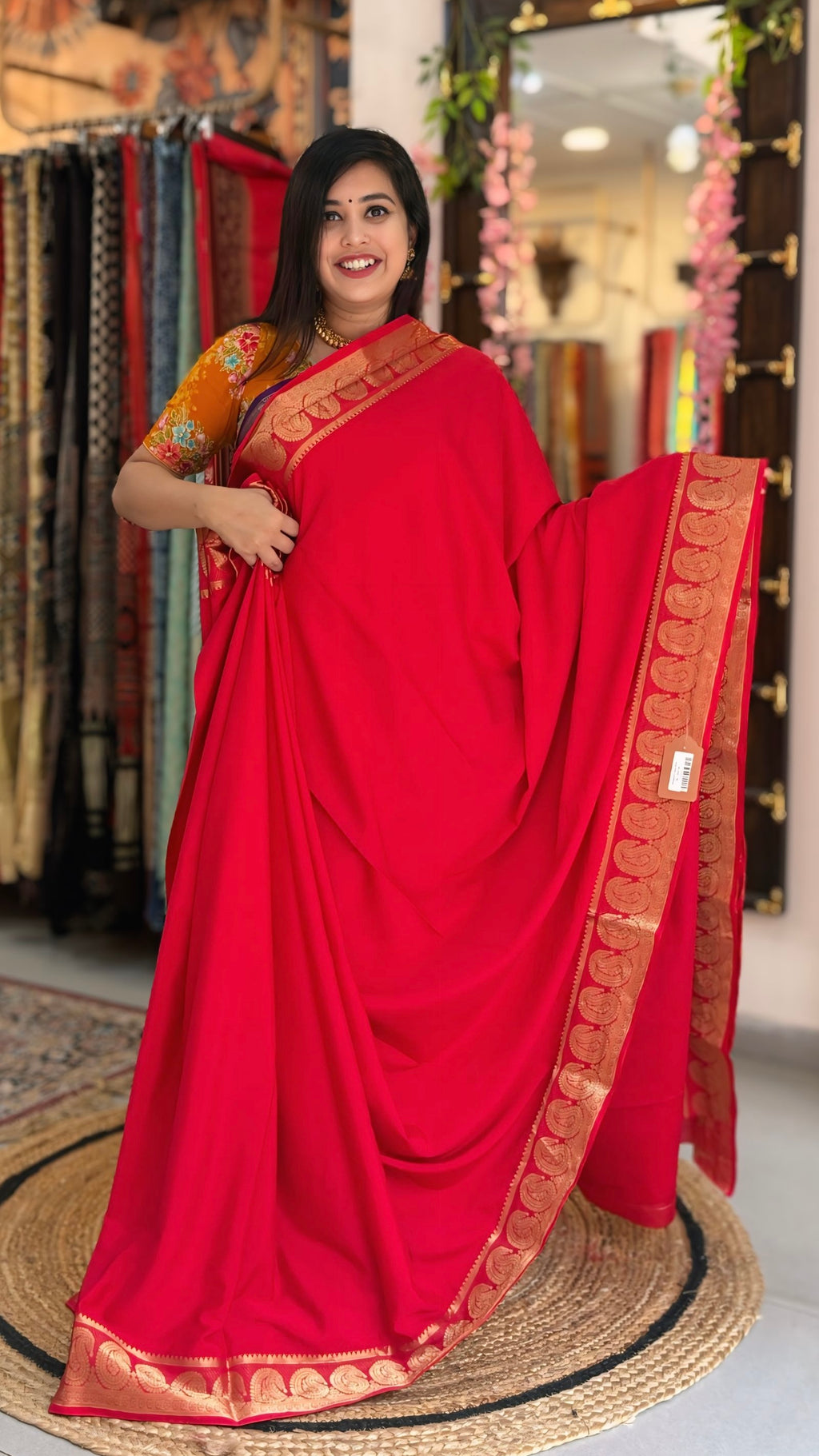 Indrani
– Crepe Silk Saree