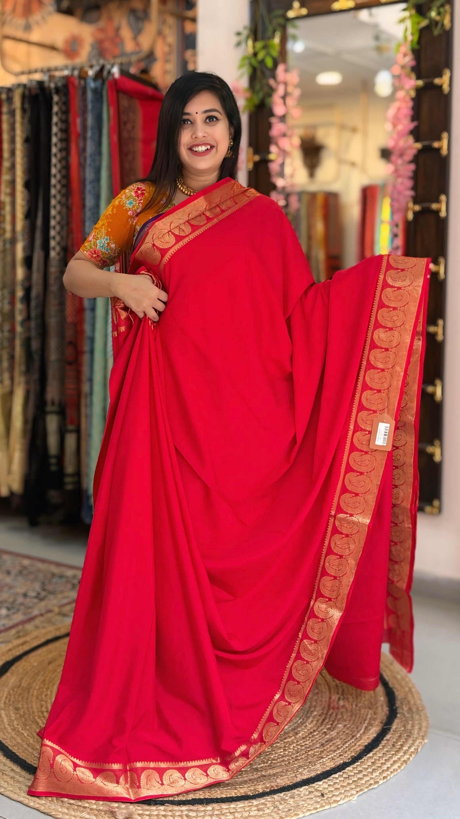 Indrani
– Crepe Silk Saree