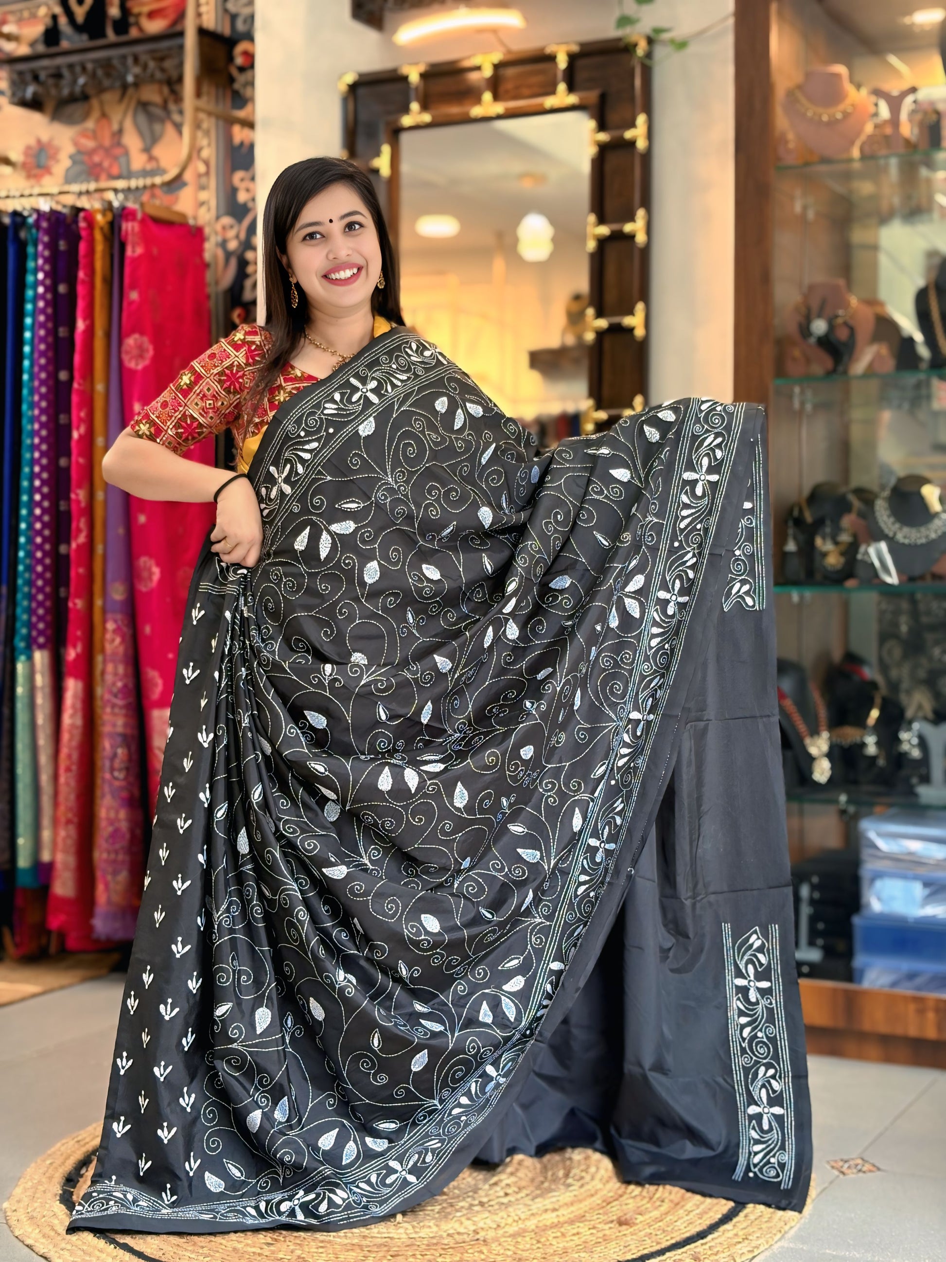 Katha Dupian Silk Saree 003