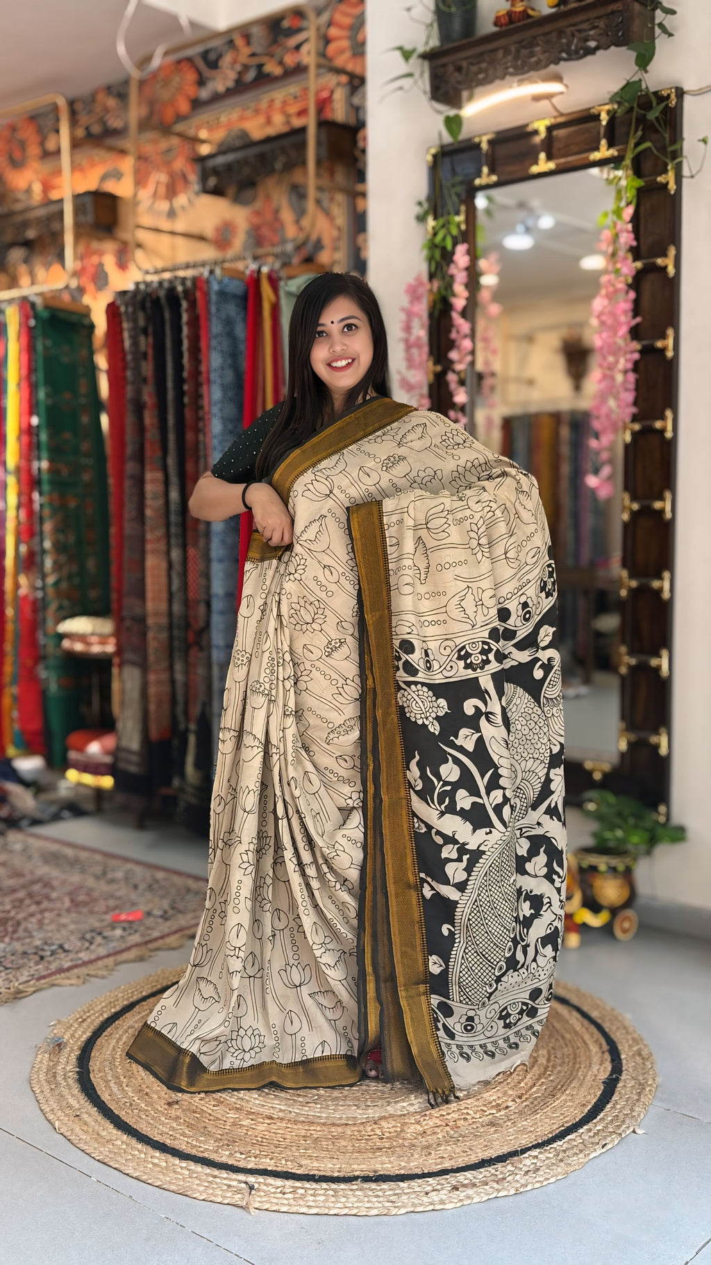 Hamsa - Nellore Silk Nizam Border