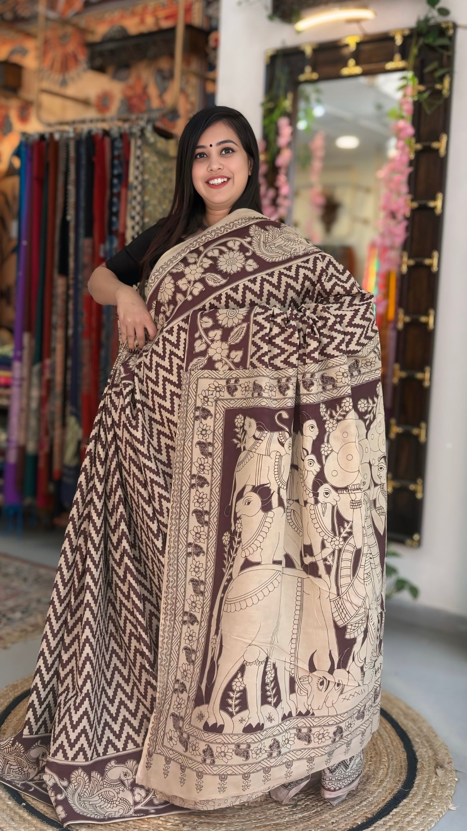 Aaravi - Cotton Kalamkari