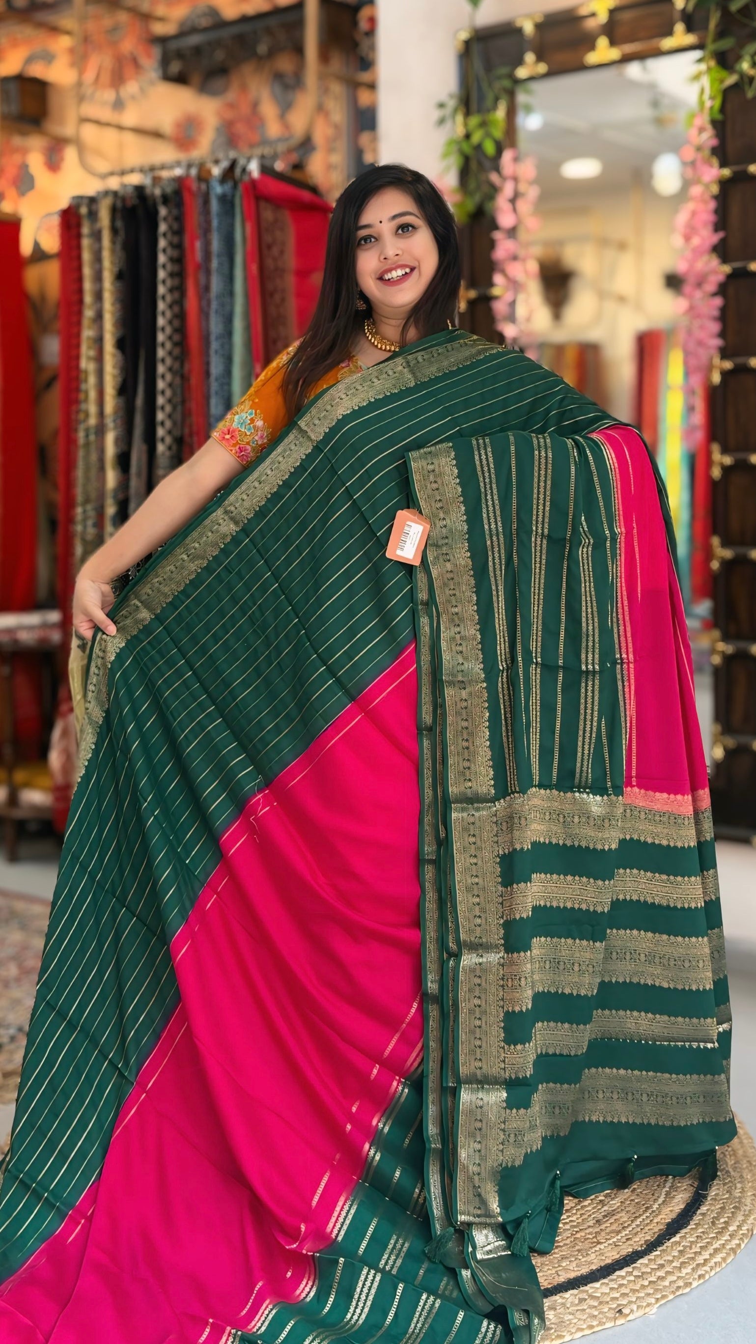 Aakriti
– Crepe Silk Saree