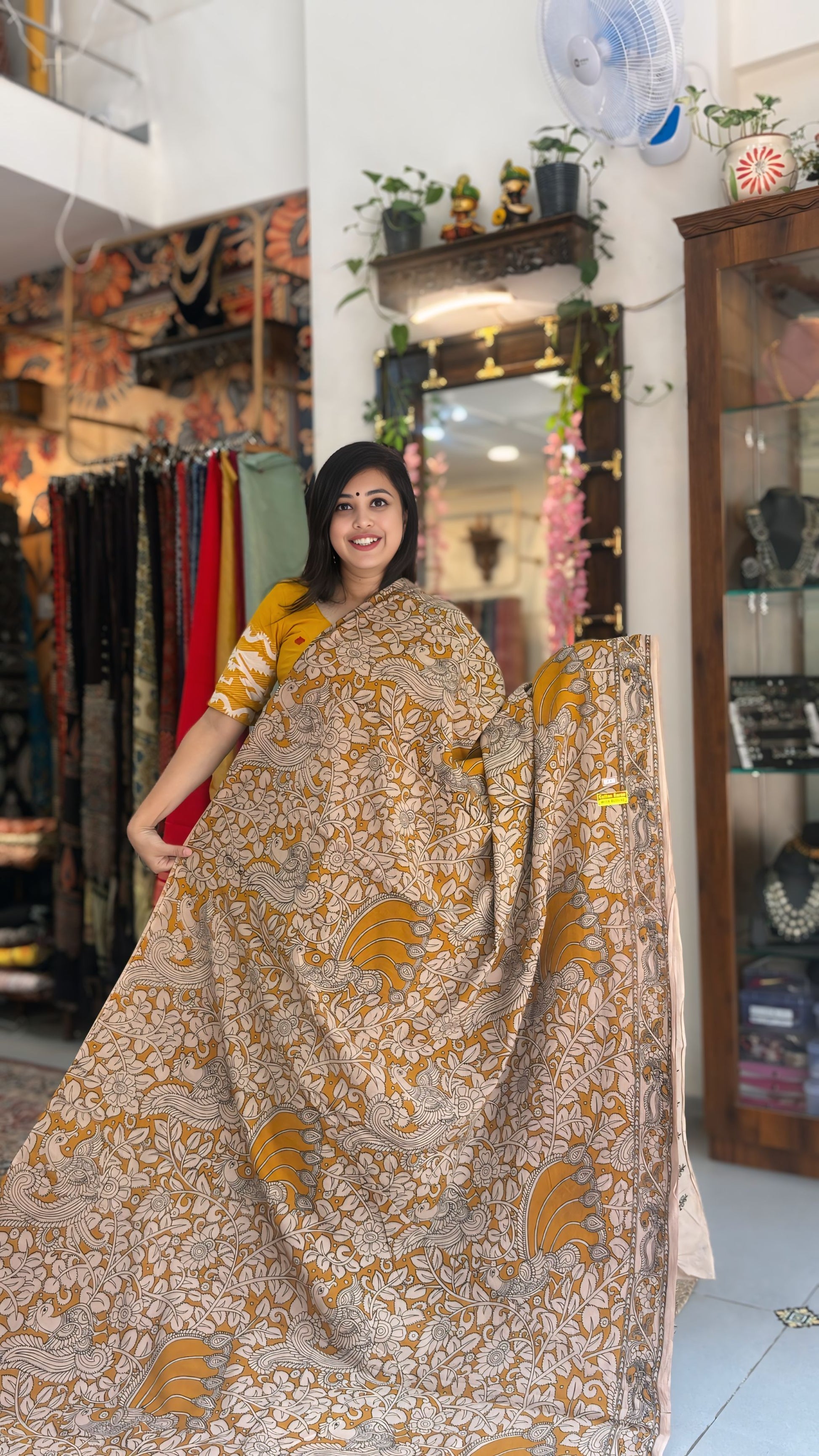 Kamadhenu - Cotton Kalamkari