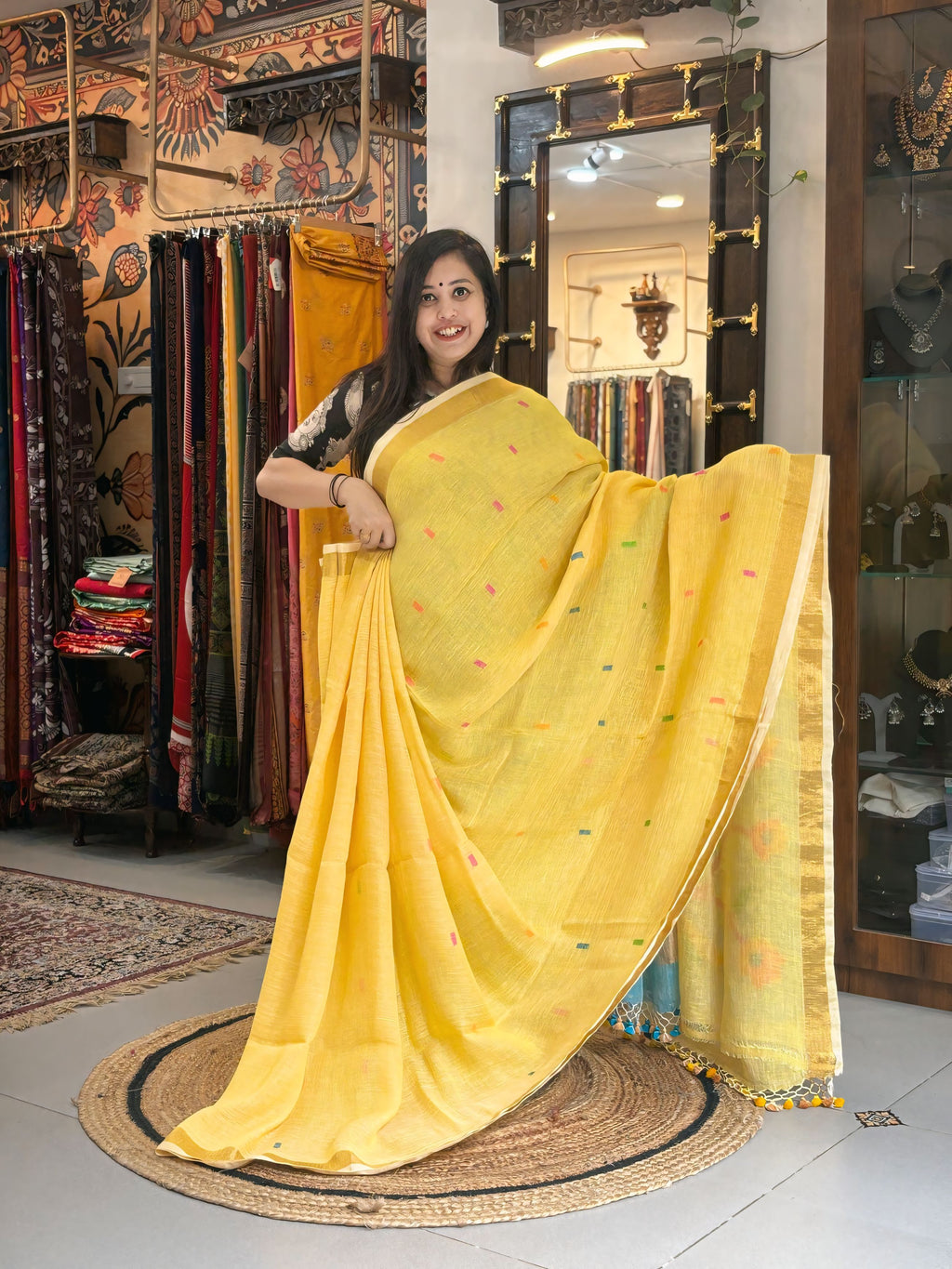 Golden Rays - Paithani Linen