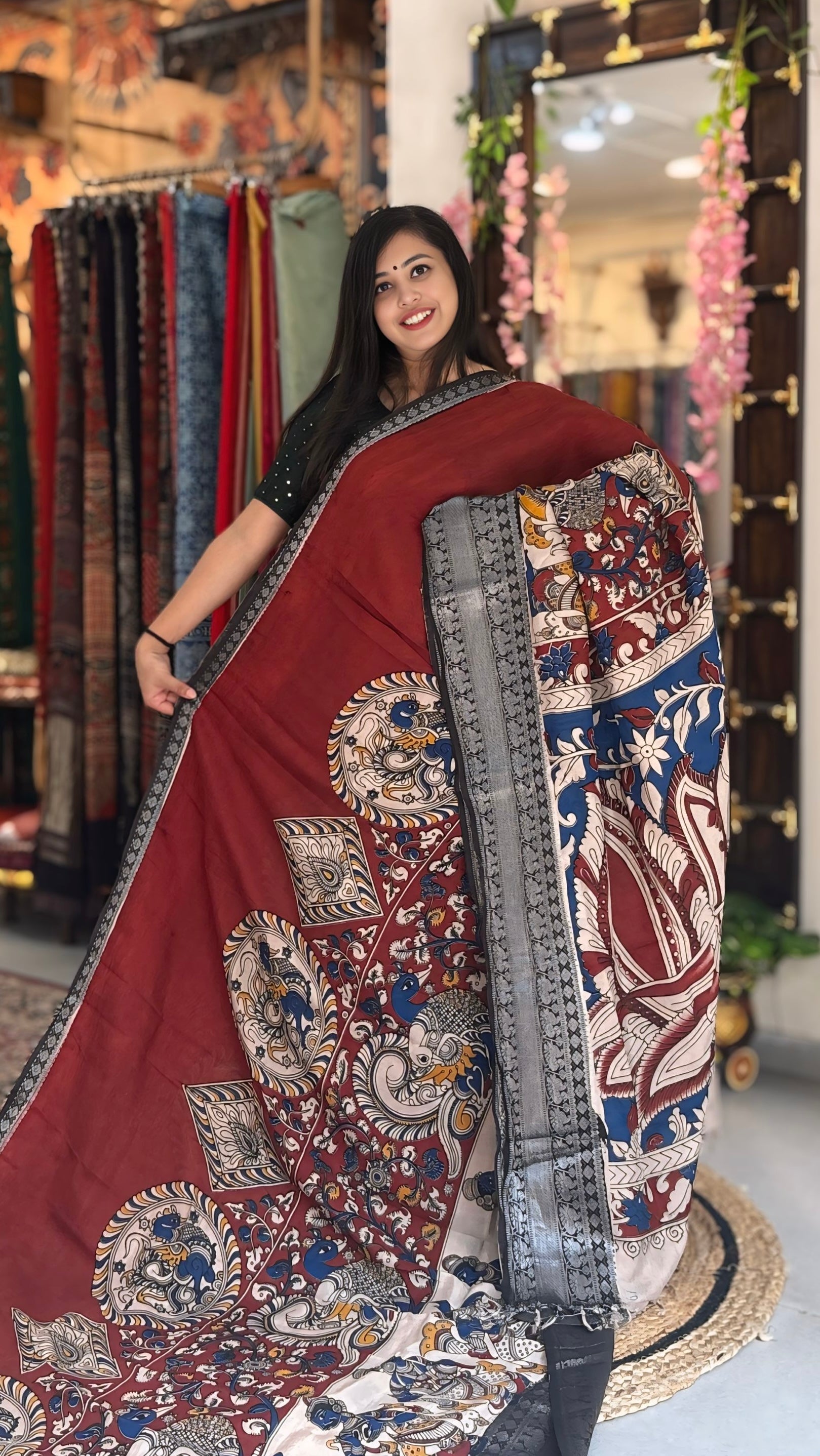 Saras - Nellore Silk heavy Nizam Border