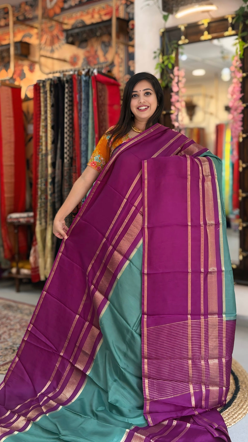 Varnika
– Crepe Silk Saree