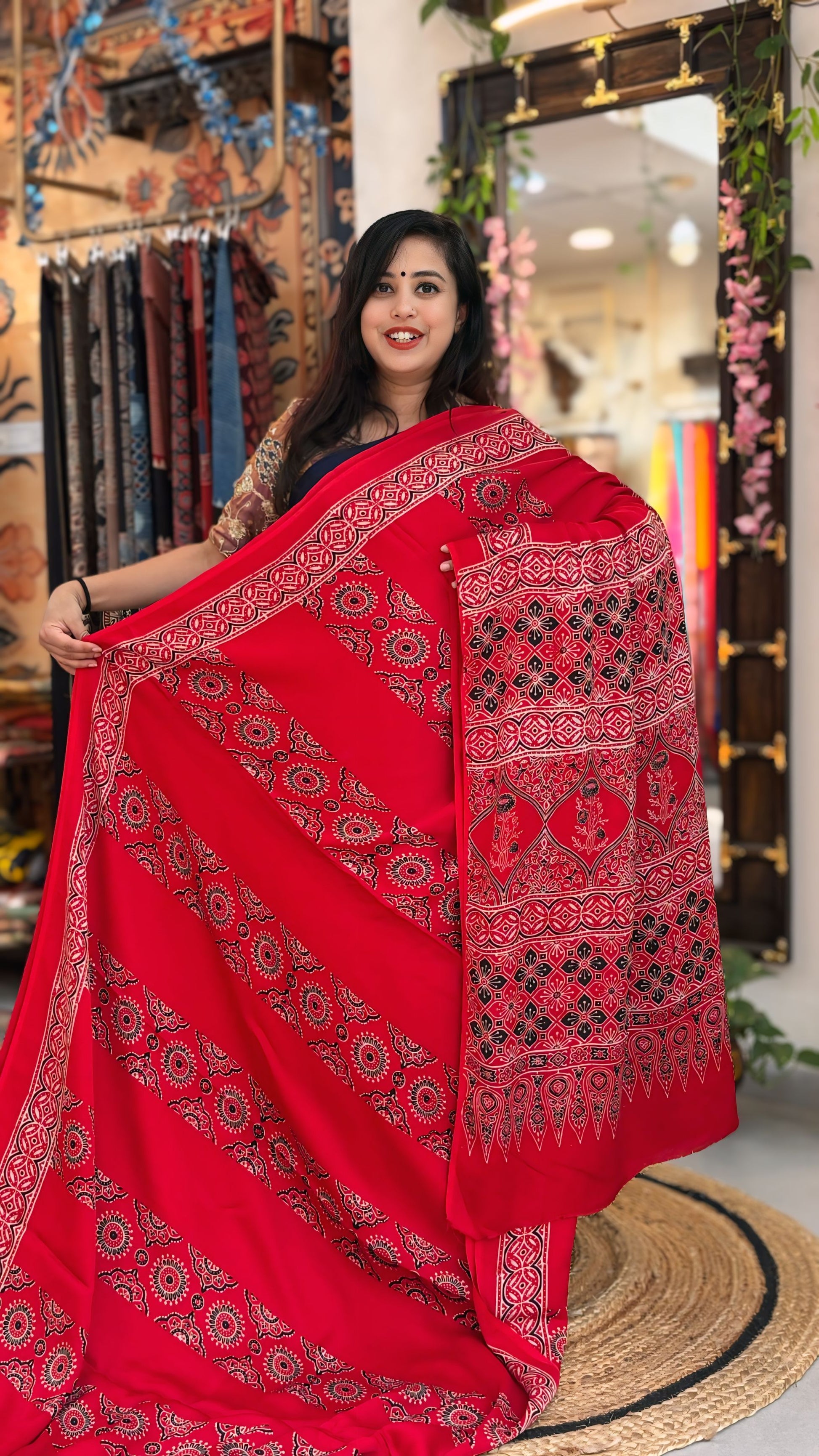 Avni - Pure Ajrak Modal Silk