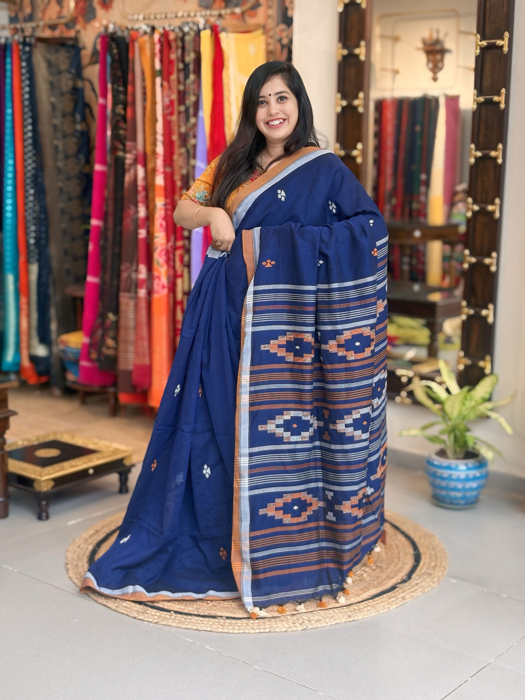 Meghvalli - Bhujori Khadi Cotton Saree