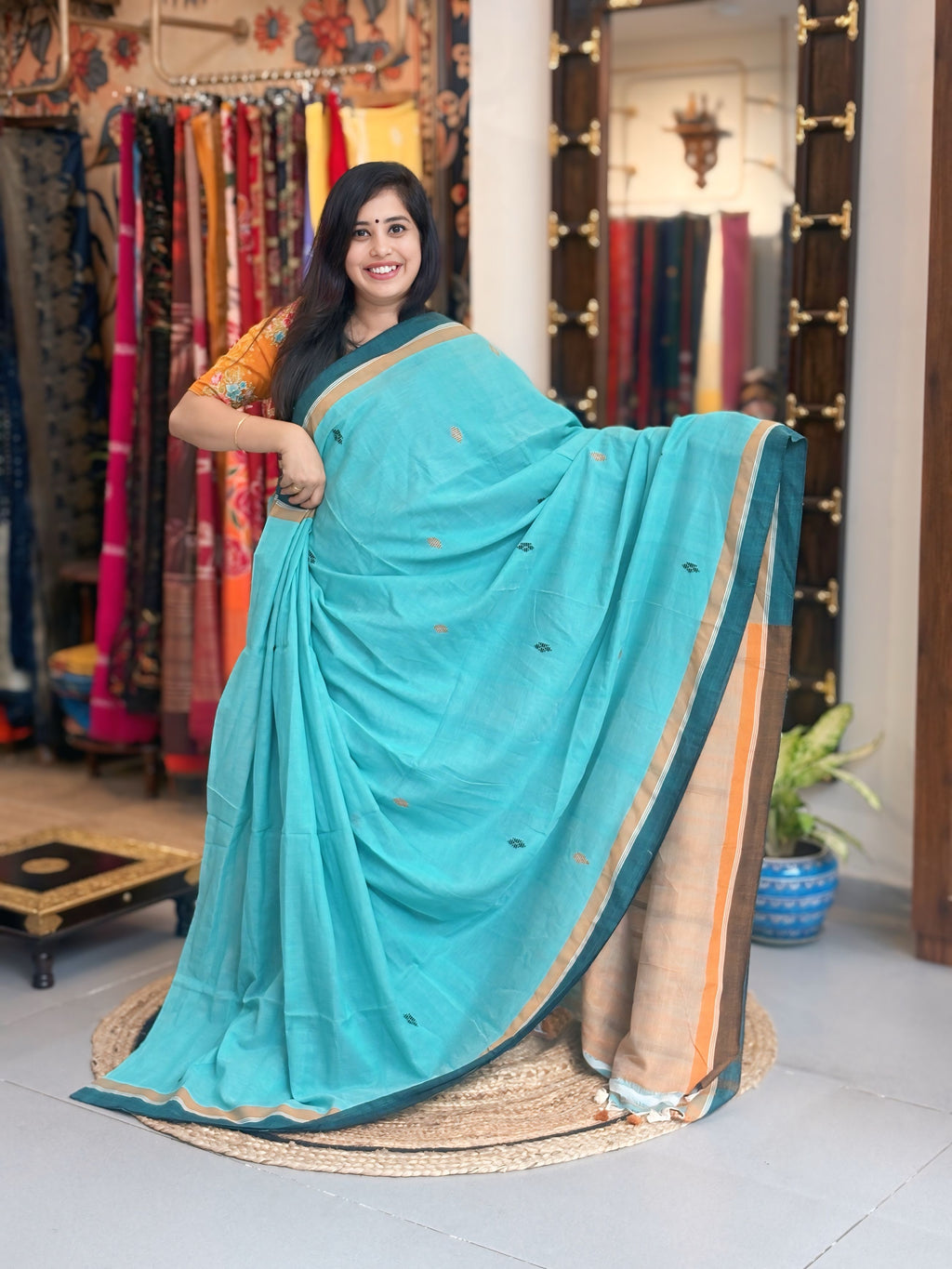 Neerja - Bhujori Khadi Cotton Saree