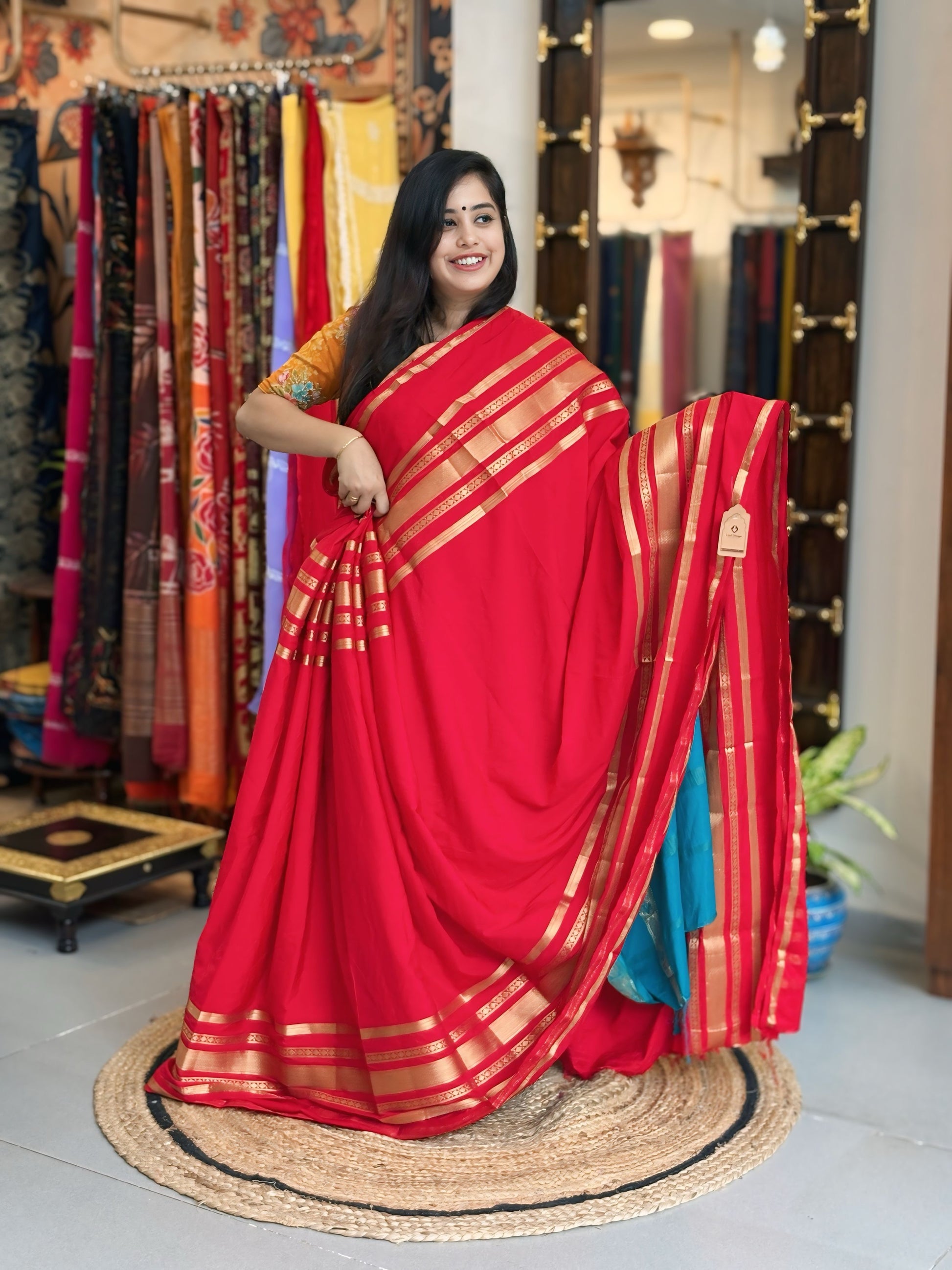Rakta Panchami - Crepe Silk Mysore