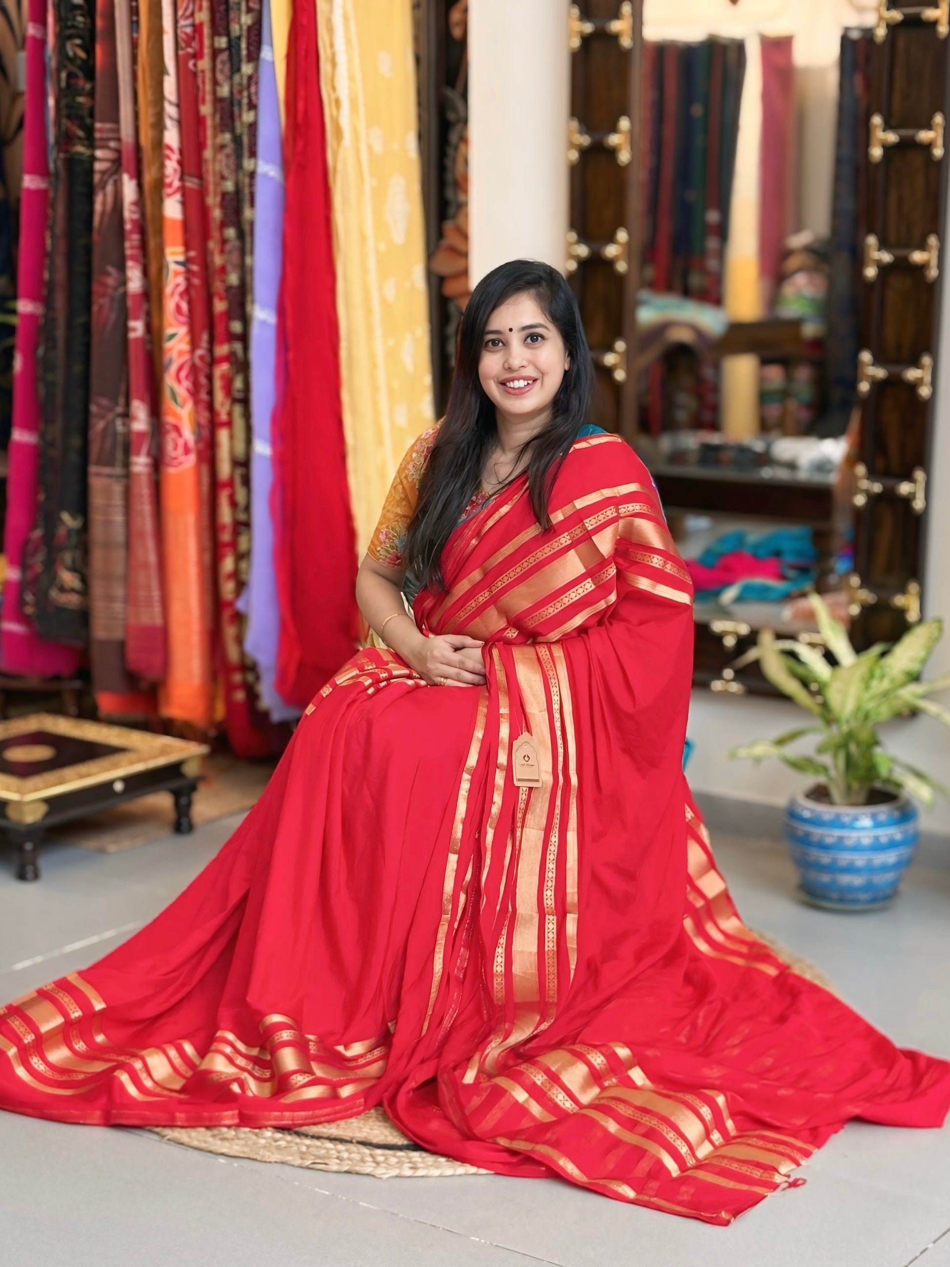 Rakta Panchami - Crepe Silk Mysore