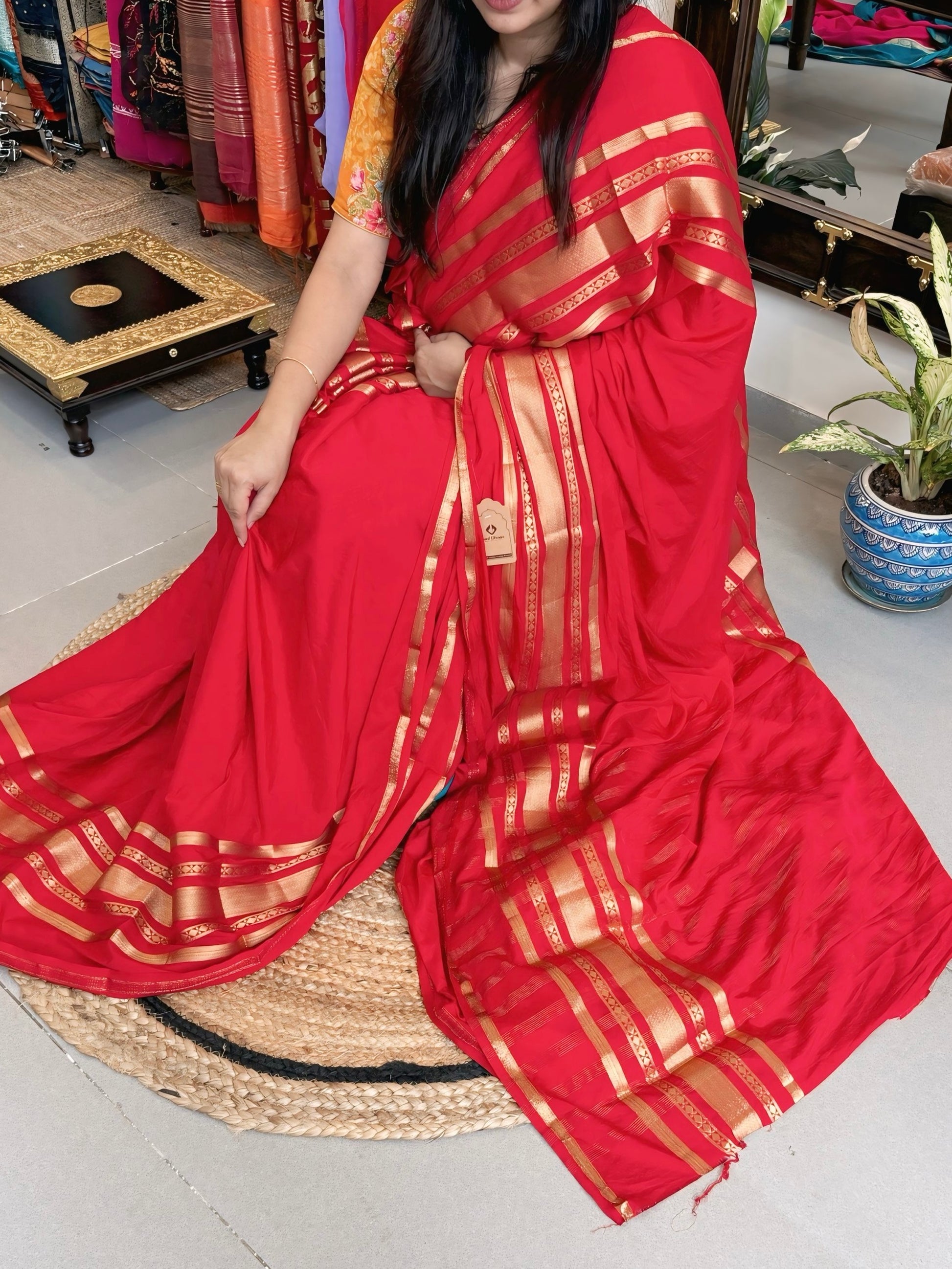 Rakta Panchami - Crepe Silk Mysore
