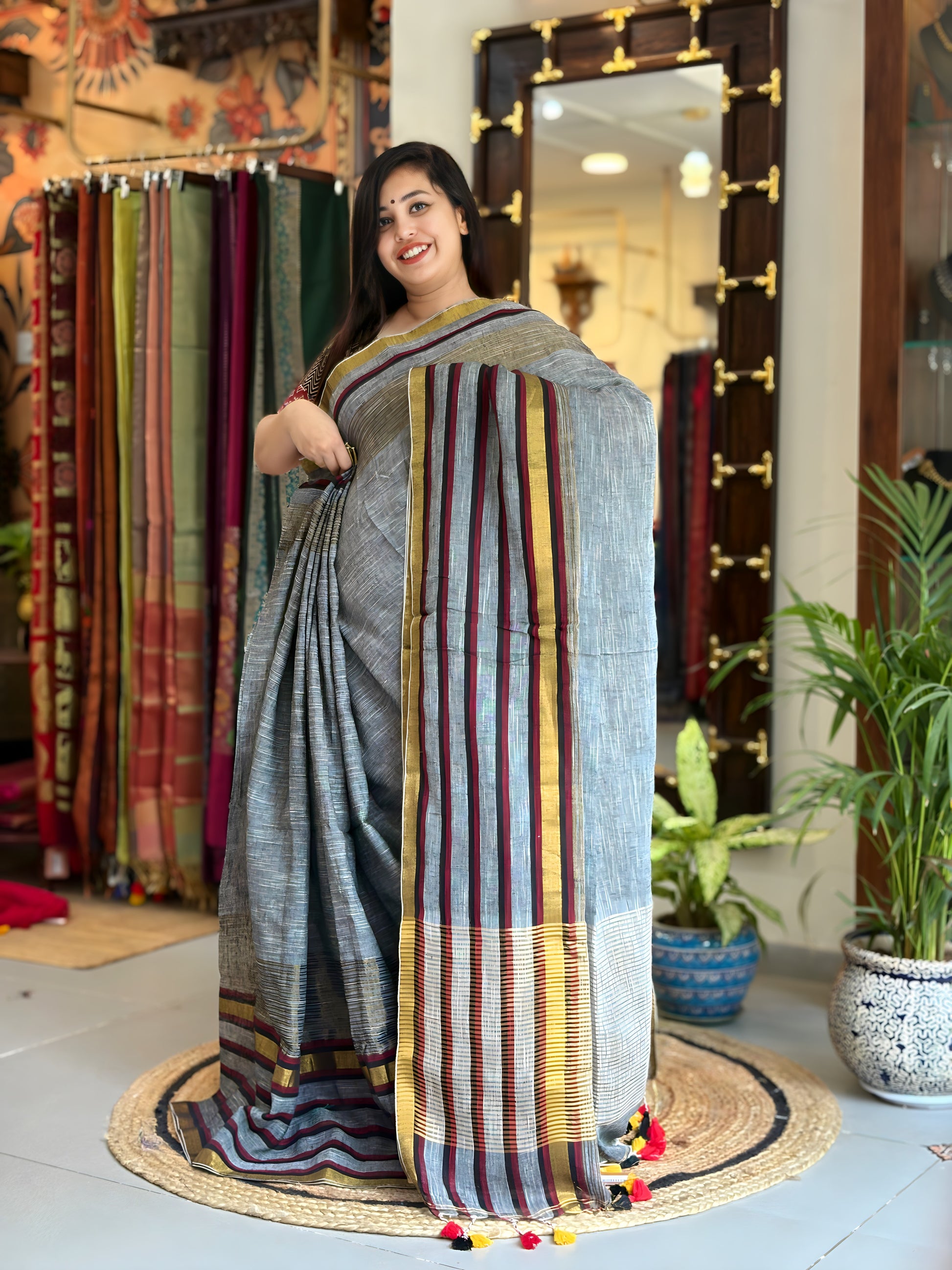 Linen Saree 022